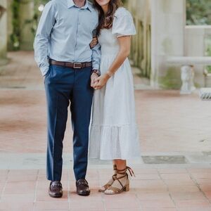 The Eyelet Louisa Nap Dress -  Hill House White Midi Dress